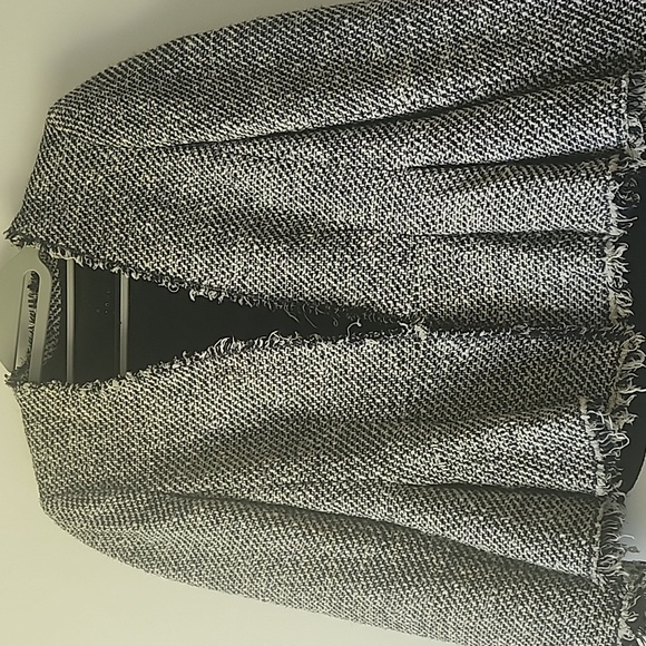 Rebecca Taylor Tweed Peplum Blazer, size 4, black and white - Picture 5 of 5